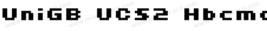UniGB UCS2 Hbcmap字体转换